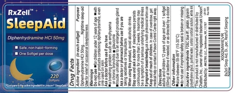 DIPHENHYDRAMINE HYDROCHLORIDE 50mg 포장
