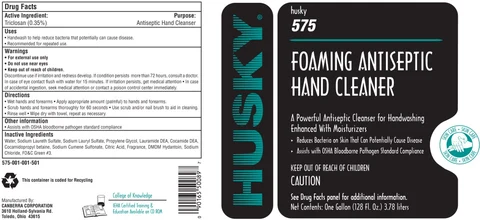 HUSKY 575 Foaming Antiseptic Hand Cleaner packaging
