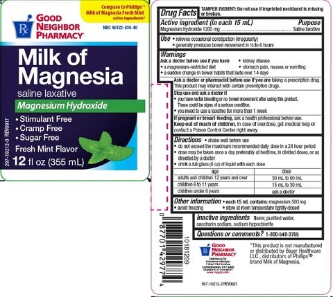 MILK OF MAGNESIA MINT 포장