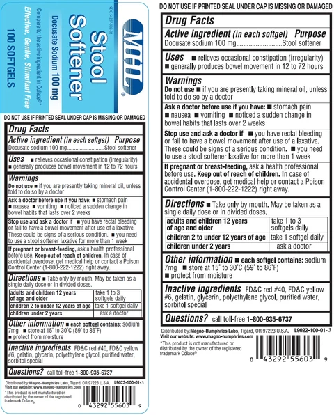 Stool Softener Docusate Sodium packaging