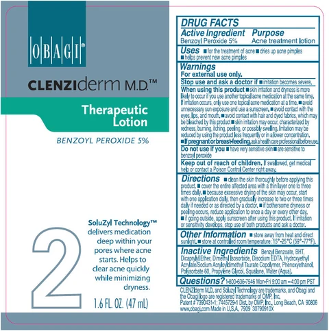 CLENZIDERM THERAPEUTIC packaging