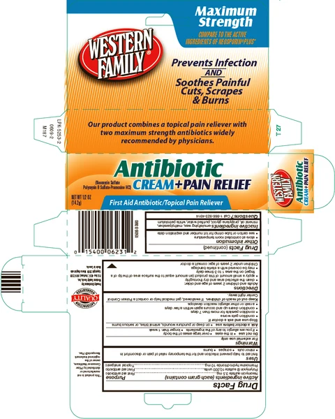 Western Family Antibiotic Plus Pain Relief packaging
