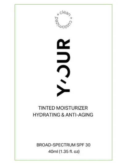 YOUR TINTED MOISTURIZER HYDRATING ANTI AGING BROAD SPECTRUM SPF 30 packaging