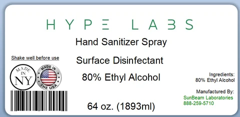 64oz Hand Sani Hype-Labs 포장