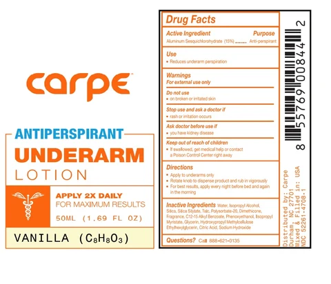 Carpe Antiperspirant Underarm Fresh Vanilla Scent 포장