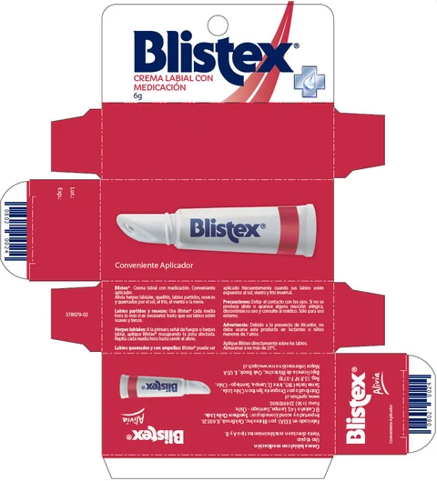 Blistex con Medicacion Crema Labial 포장