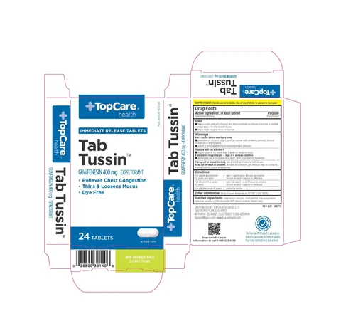 TopCare Tab Tussin packaging