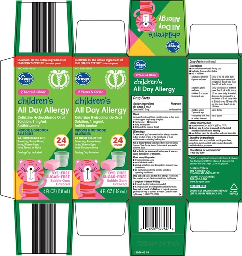 childrens all day allergy packaging
