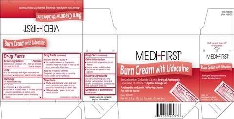 Burn with Lidocaine packaging