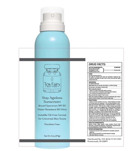 Stay Ageless Sunscreen packaging