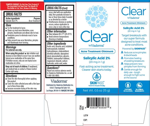 Viaderma Clear Acne Treatment 포장