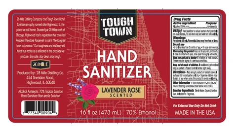 28 Mile Tough Town Hand Sanitizer / Tough Town Hand Sanitizer 포장