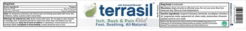 Terrasil Itch, Rash and Pain Relief packaging