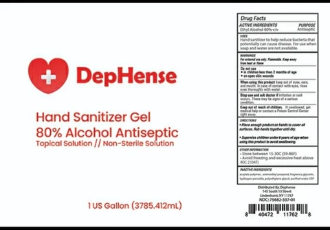 DepHense Hand Sanitizer 포장