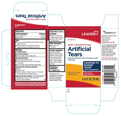 Leader Artificial Tears 15 mL packaging