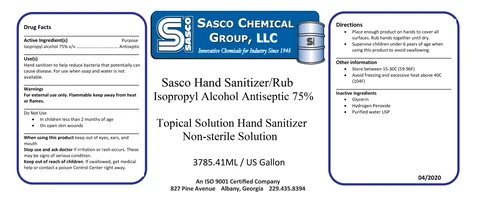 Sasco Hand Sanitizer/Rub 포장