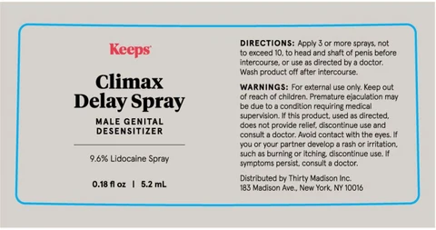 Keeps Climax Delay 포장