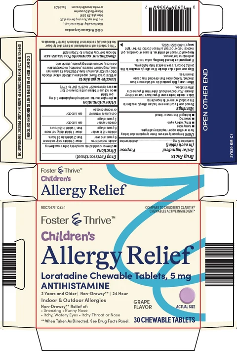 foster and thrive childrens allergy relief packaging