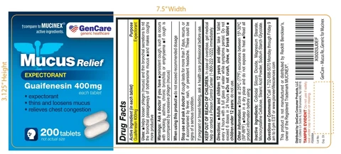 MUCUS RELIEF 포장