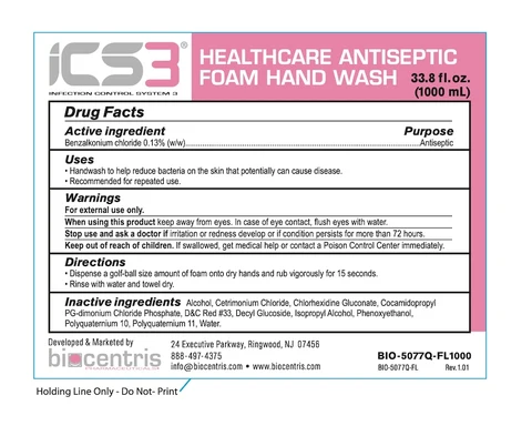 ICS3 Pink Antiseptic Hand Wash 포장