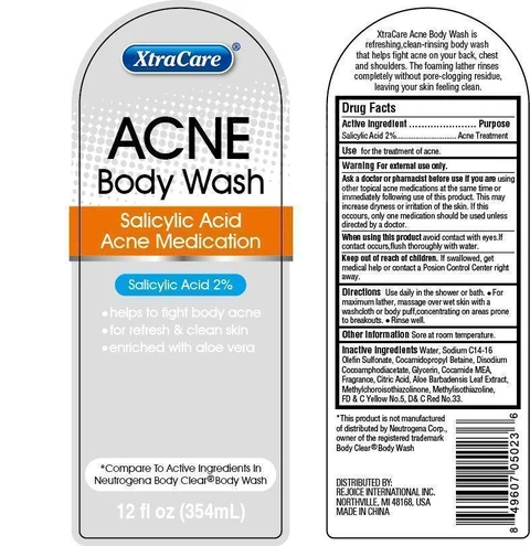Acne Body Wash 포장
