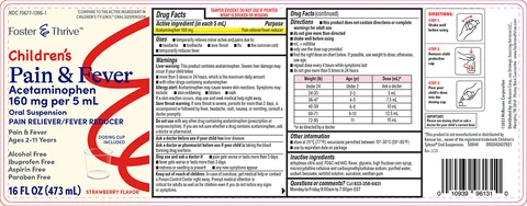 Childrens Pain and Fever packaging