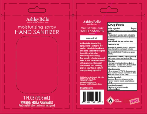 AshleyBelle Moisturizing Hand Sanitizer Dragon Fruit 포장