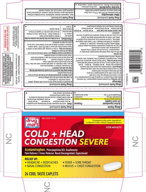 COLD PLUS HEAD CONGESTION SEVERE packaging