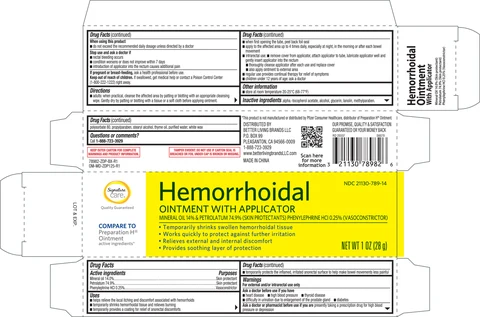 Signature Care Hemorrhoidal 포장