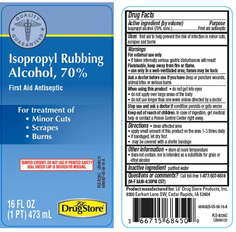 Isopropyl Rubbing AlcoholLil Drug Store Products 포장
