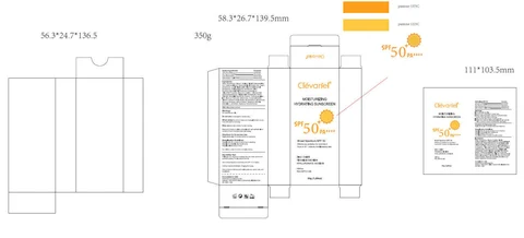Sunscreen SPF 50 포장
