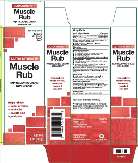 Ultra Strength Muscle Rub 포장