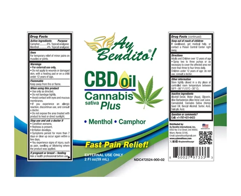 AY BENDITO CBD packaging