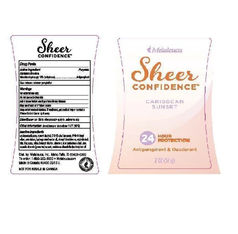 Sheer Confidence Antiperspirant DeodorantCaribbean Sunset 포장