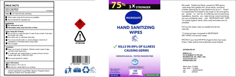 Hand Sanitizing Wipes packaging