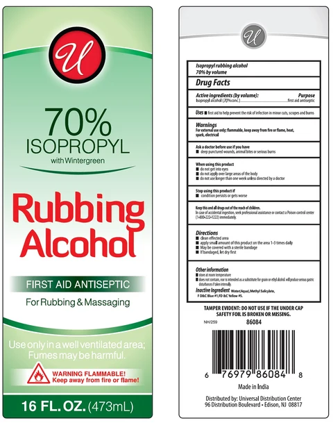 Isopropyl Rubbing Alcohol 70% with Wintergreen 포장