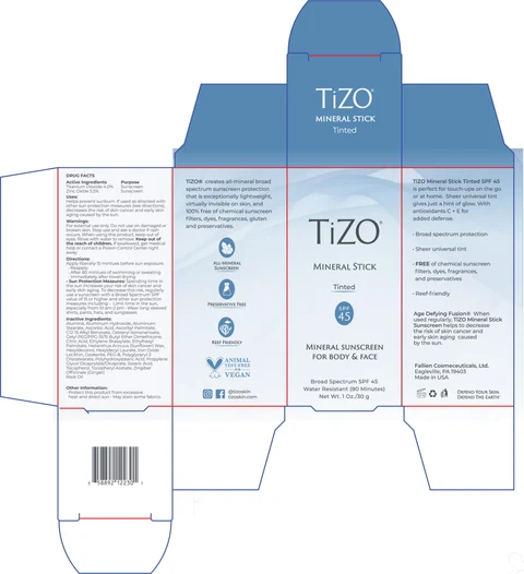 TiZO Mineral Stick - Tinted SPF 45 packaging