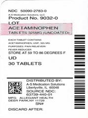 Acetaminophen packaging