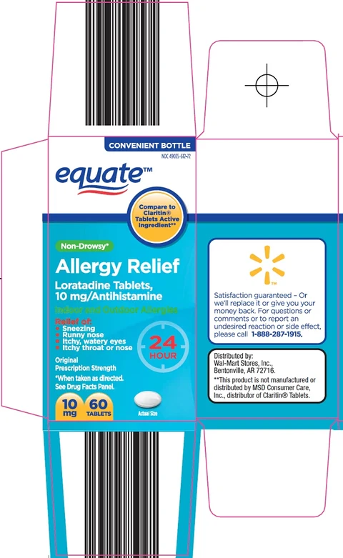 equate allergy relief packaging