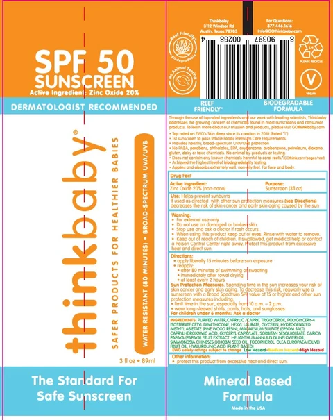 THINKBABY Baby Sunscreen SPF 50 포장
