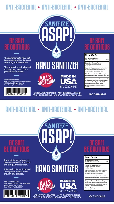 SANITIZE ASAP HAND SANITIZER 포장
