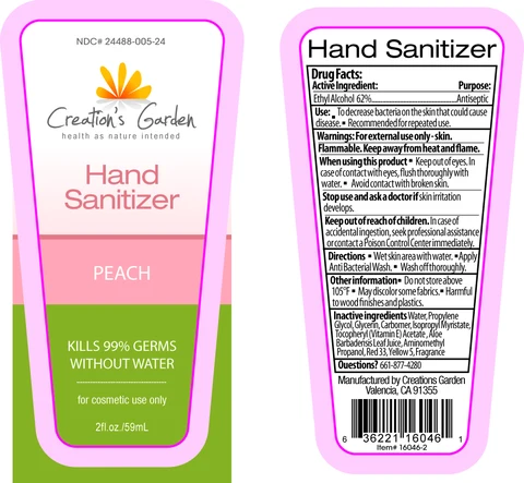Creations GardenPeach Hand Sanitizer 포장