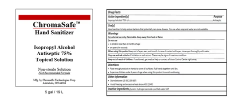 ChromaSafe Hand Sanitizer packaging