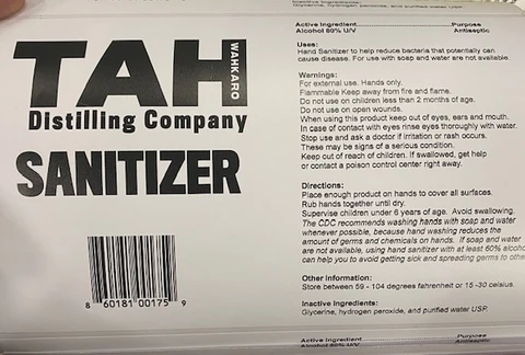 Hand Sanitizer packaging