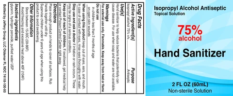 Hand Sanitizer packaging