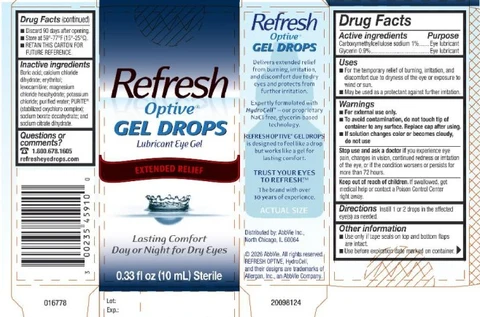 REFRESH OPTIVE Drops 포장