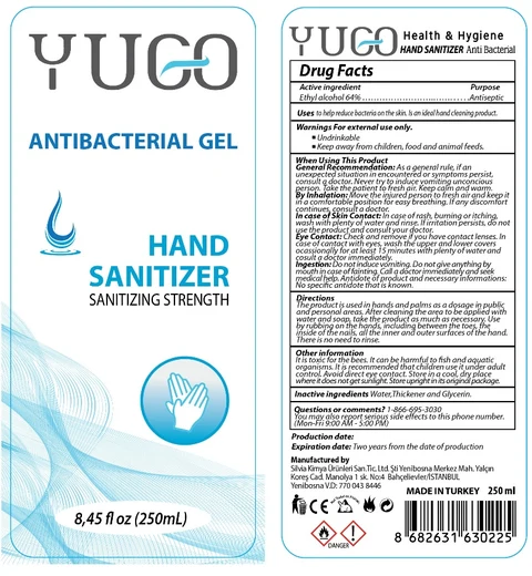 YUGOHAND SANITIZER packaging