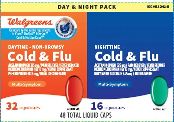 Cold and FluDaytime, Nighttime, Multi-Symptom 포장