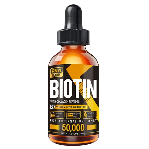 Anyi Beauty Biotin With Collagen Peptides Oil 포장