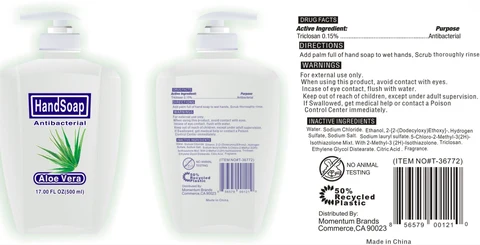 Antibacterial Hand - Aloe Vera 포장
